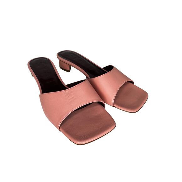 Staud Brigitte Rose 55MM Silk-Blend Mule Sandals size EU 36.5 - Picture 2 of 7